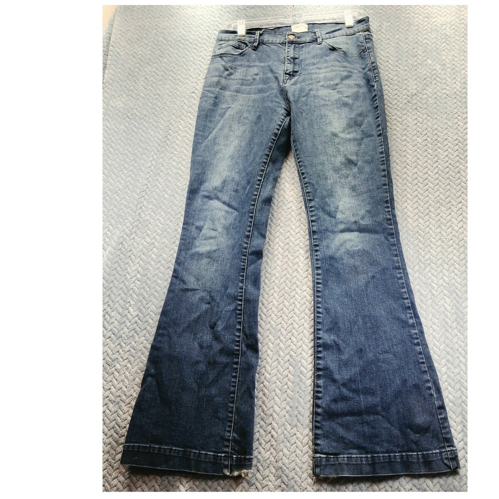 Twelve by Ontwelfth Medium Wash High Rise Flare Jeans Size 29 Cowgirl Rodeo